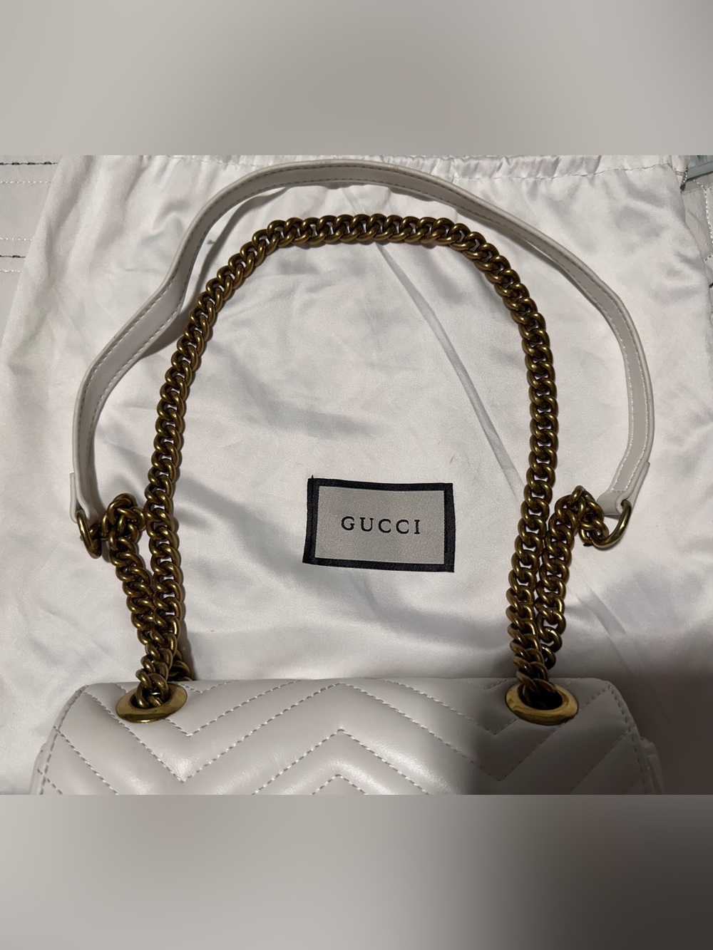 Women’s Luxury Medium White Shoulder Bag - Picture 8 of 13